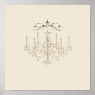 Romance con un candelabro ~ Poster de impresión