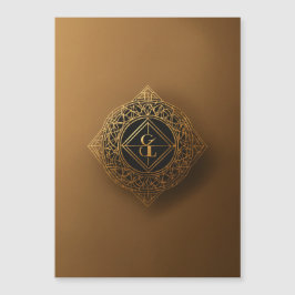 Romance dorado: Tarjeta Boda dorada de lujo