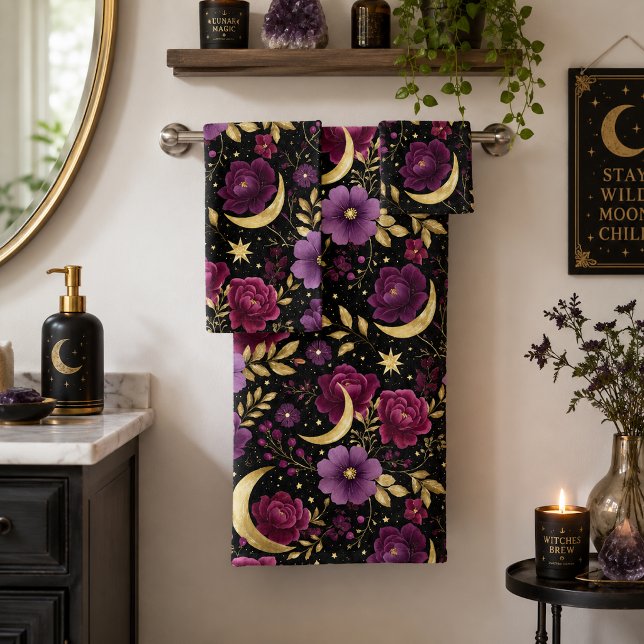 Romance Oscuro Luna Celestial Púrpura Oro (Subido por el creador)