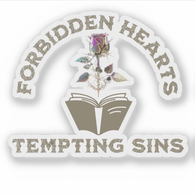 Romance Reader Bookish Pegatina (Anverso)