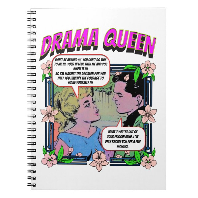 Romance retro - Reina del drama - Cuaderno espiral (Frente)