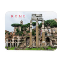 Romano Foro ruinas ver imán de nevera
