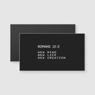 Romanos 12:2 Nueva Mente Vida Creación Minimalista