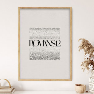 Romanos 12, Versículo Bíblico, Arte Cristiano de P