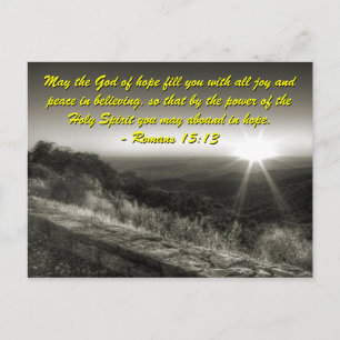 Romanos 15:13, postal Sunrise