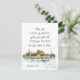Romanos 15:13 Tarjeta plana de Dios de Esperanza B