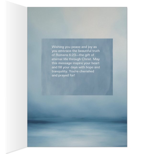 Romanos 6:23 Personalizable Biblia Verse (Interior (Derecha))