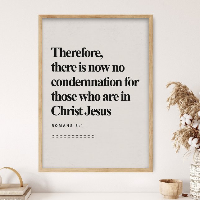 Romanos 8:1, Impresión DIGITAL, Versículo Bíblico, (Subido por el creador)
