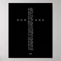 Romanos 8:28 Arte de escritura cruzada