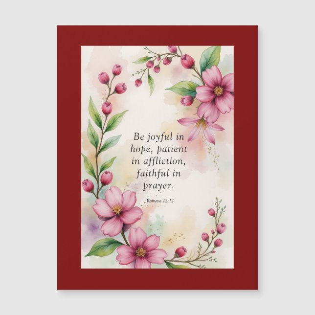 Romans 12:12 Custom Bible Verse (Anverso)