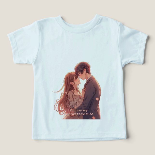 Romantic Anime Couple - Valentine's Day  Aesthetic (Diseño delantero )