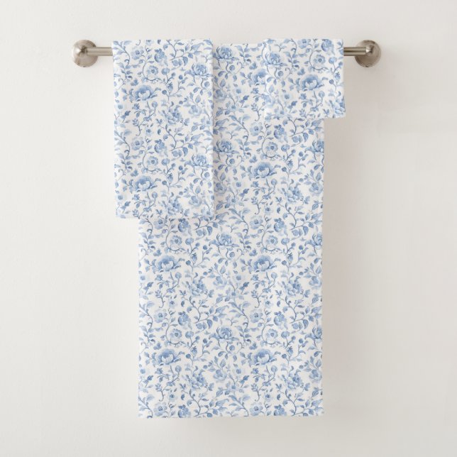 Romantic Blue White Floral  (In situ)