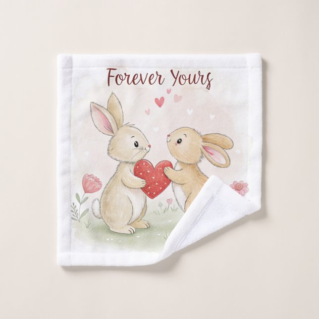 Romantic Bunny Card - Para siempre (Toallita)