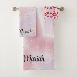 Romantic chic luxe red lips