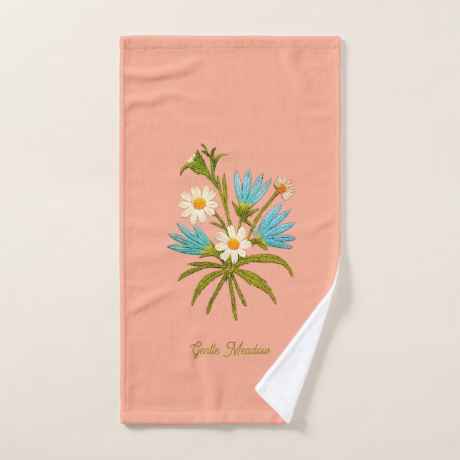 Romantic Flower – Botanical Fantasy Bouquet Pillow (Toalla de mano)