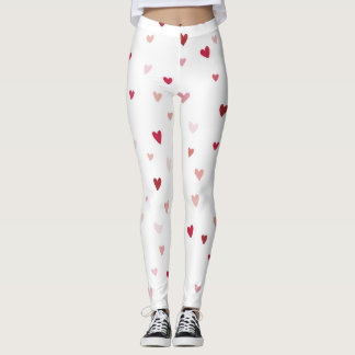 Romantic Heart Pattern Leggings – Perfect Valentin