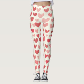 Romantic Heart Pattern Leggings – Perfect Valentin