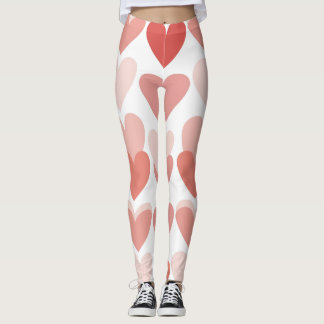 Romantic Heart Pattern Leggings – Perfect Valentin