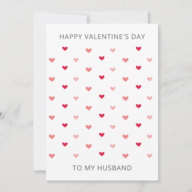 Romantic Minimal Heart Valentine's Day Card (Anverso)