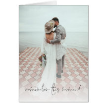 Romantic Photo Overlay Wedding Anniversary Card