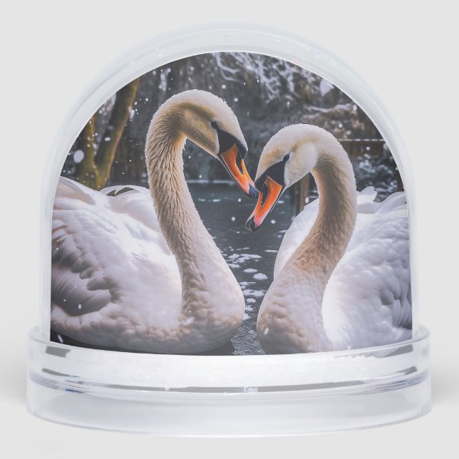 Romantic Swans in a Winter Wonderland (Anverso)