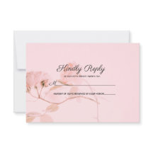 Romántica Boda rosa Rosa Rosada RSVP