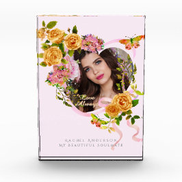 Romántica foto rosa de amor rosa rosada