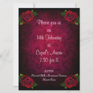 Romántica invitación al baile de San Valentín