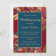Romántica invitación para el cumpleaños de los ará