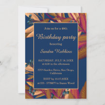 Romántica invitación para el cumpleaños de los ará