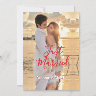 Romántica pareja "recién casada" Sunset personaliz
