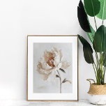 Romántica pintura de peones blancos arte estético<br><div class="desc">Añade un toque de elegancia romántica a tu decoración con el "Romántico White Peony Pintando arte estético en las paredes". Esta bonita obra de arte cuenta con un delicado peón blanco con toques de rosa muy pálido y un fondo gris claro y suave. Las suaves pinceladas y la sutil paleta...</div>