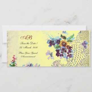 ROMÁNTICA Programa de Boda Floral Azul Amarillo