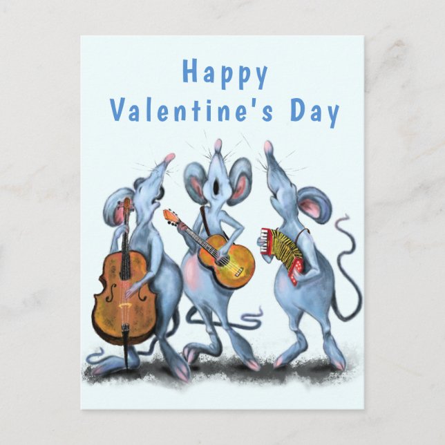 Romántica tarjeta de El día de San Valentín divert (Anverso)