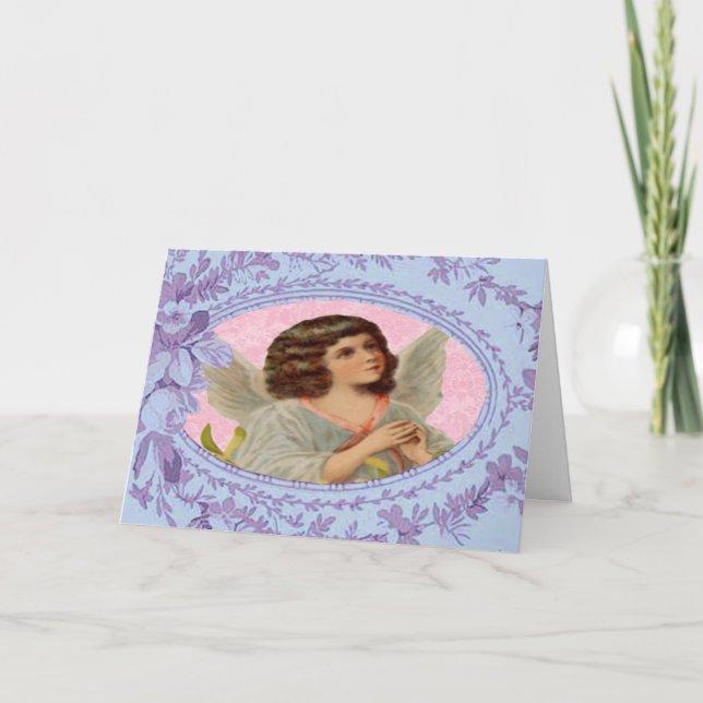 Romántica tarjeta de Pascua de Victoria (Anverso)