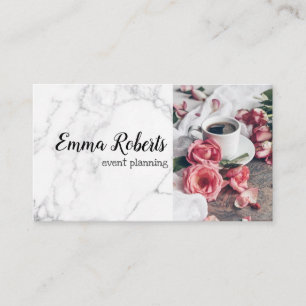 Romántica tarjeta de Rosa Rústica de negocios rosa