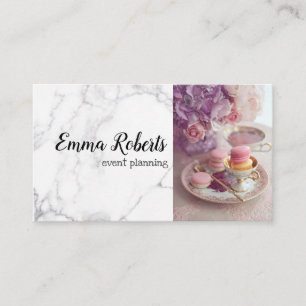 Romántica tarjeta de Rosa Rústica de negocios rosa