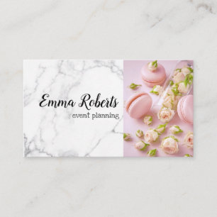 Romántica tarjeta de Rosa Rústica de negocios rosa