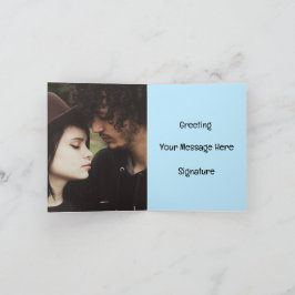 Romántica tarjeta de San Valentín foto personaliza