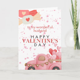 Romántica tarjeta de San Valentín para el marido