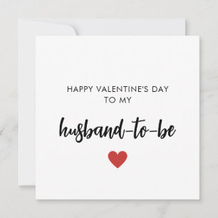 Romántica tarjeta de San Valentín para Fiancé