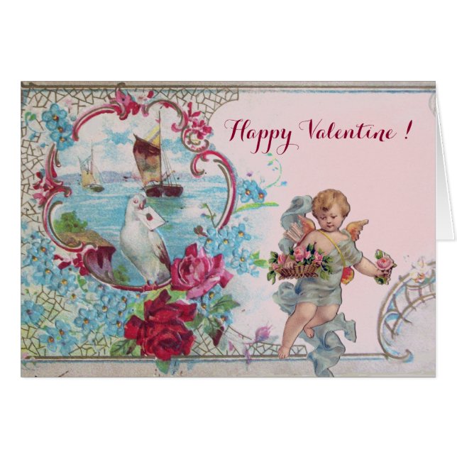 ROMÁNTICA/VÁLENTINA CUPIDA RECOGIDA ROSAS ROSAS RO (Anverso (Horizontal))