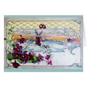 ROMÁNTICA /WINDMILL EN LA NIEVE, PANSIAS, ROPA DE 