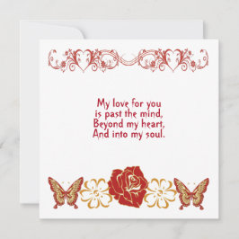 Romántico Amor Cita Personalizado Floral Soulmate