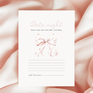 Romántico Bow Británico Ducha de Novia con tarjeta
