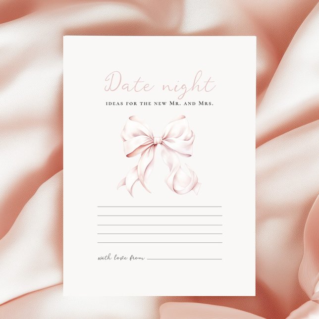Romántico Bow Británico Ducha de Novia con tarjeta (Subido por el creador)
