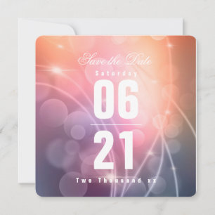 Romántico color atardecer Boda moderno de Bokeh