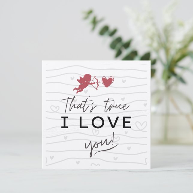 Romántico "Eso es verdad, te amo" guión moderno Gr (Anverso de pie)
