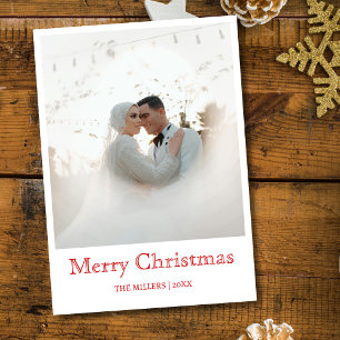 Romántico Feliz Navidad Nueva Foto Rica en Rojo