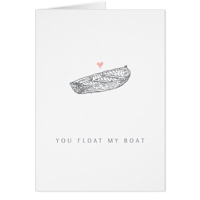 Romántico - Flotas Mi Barco | Tarjeta de saludo de (Frente)